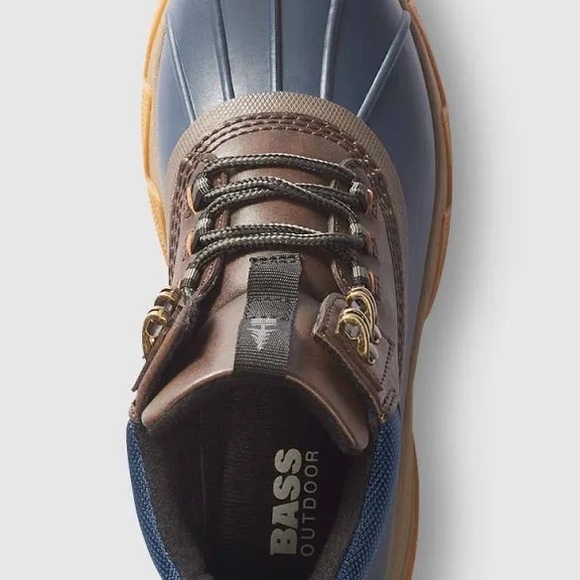 NWT Bass Outdoor Womens Blue Brown Field Duck Waterproof Mid Boot Size 8 - Picture 2 of 4